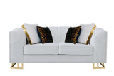 Full living room set front angle with sofa and loveseat