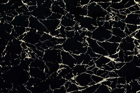 Rabbit Black Gold medium rug 5x7 top view