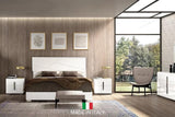 Modern Dafne White Chest showing high gloss finish