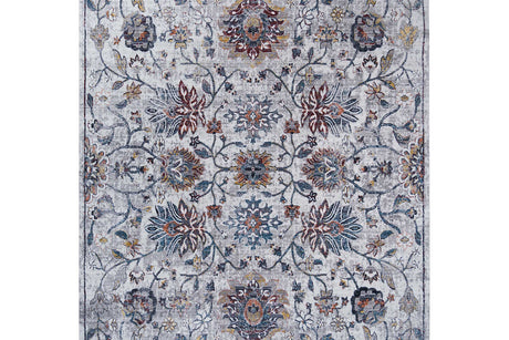 Ashton Multi 5x7 medium area rug angled view