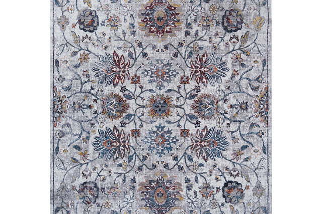 Ashton Multi 5x7 medium area rug angled view