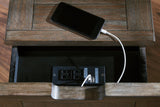 Tyler Grayish Brown/Black Coffee Table with 2 End Tables — detail view
