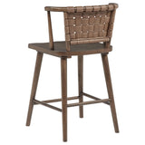 Tallis Woven Leatherette Back Counter Chairs Brown Set of 2 — product image 6