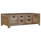 Esther 3-Piece Solid Sheesham Coffee and End Table Set Natural — product image 7