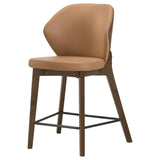 Randolph Upholstered Counter Height Chairs Butterscotch and Brown Set of 2 — product image 4