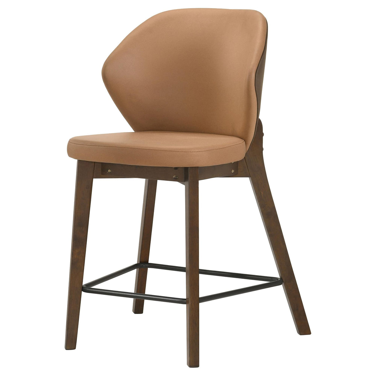 Randolph Upholstered Counter Height Chairs Butterscotch and Brown Set of 2 — product image 4