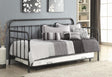 Livingston twin daybed with trundle side view in dark bronze