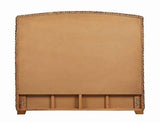 Laughton King Bed footboard and side panel detail