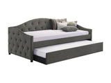 Sadie twin daybed button-tufted detail on side panel