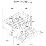 Calinda daybed in room setting with natural decor