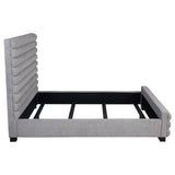 Full view of bed with footboard and headboard