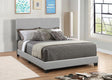 Dorian Grey Upholstered Queen Bed front view