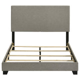 Dorian bed black finished solid wood legs