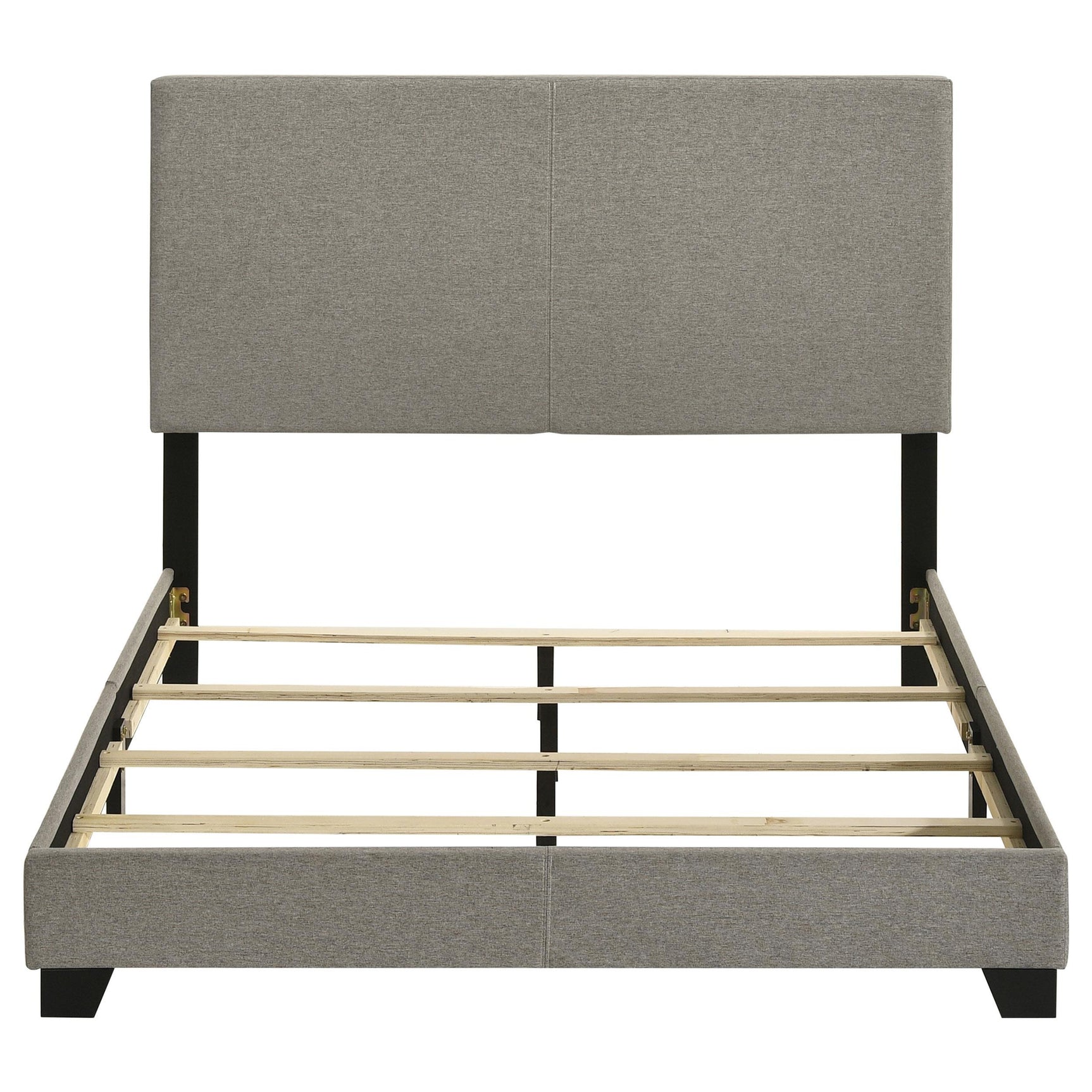 Dorian bed black finished solid wood legs