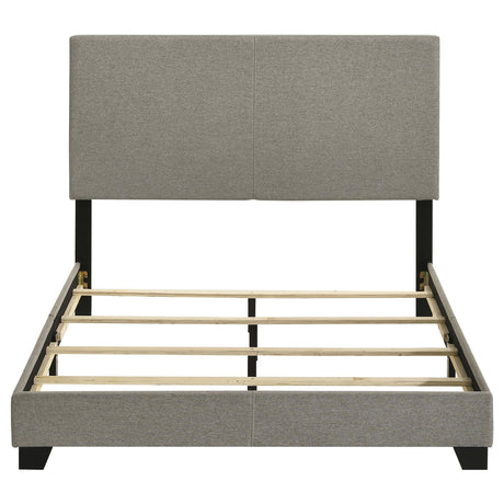 Dorian bed black finished solid wood legs
