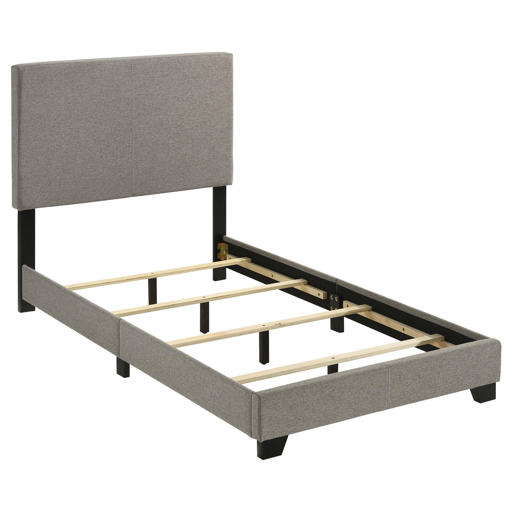 Dorian Twin Panel Bed side view showing legs