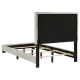 Dorian twin bed footboard and side rail detail