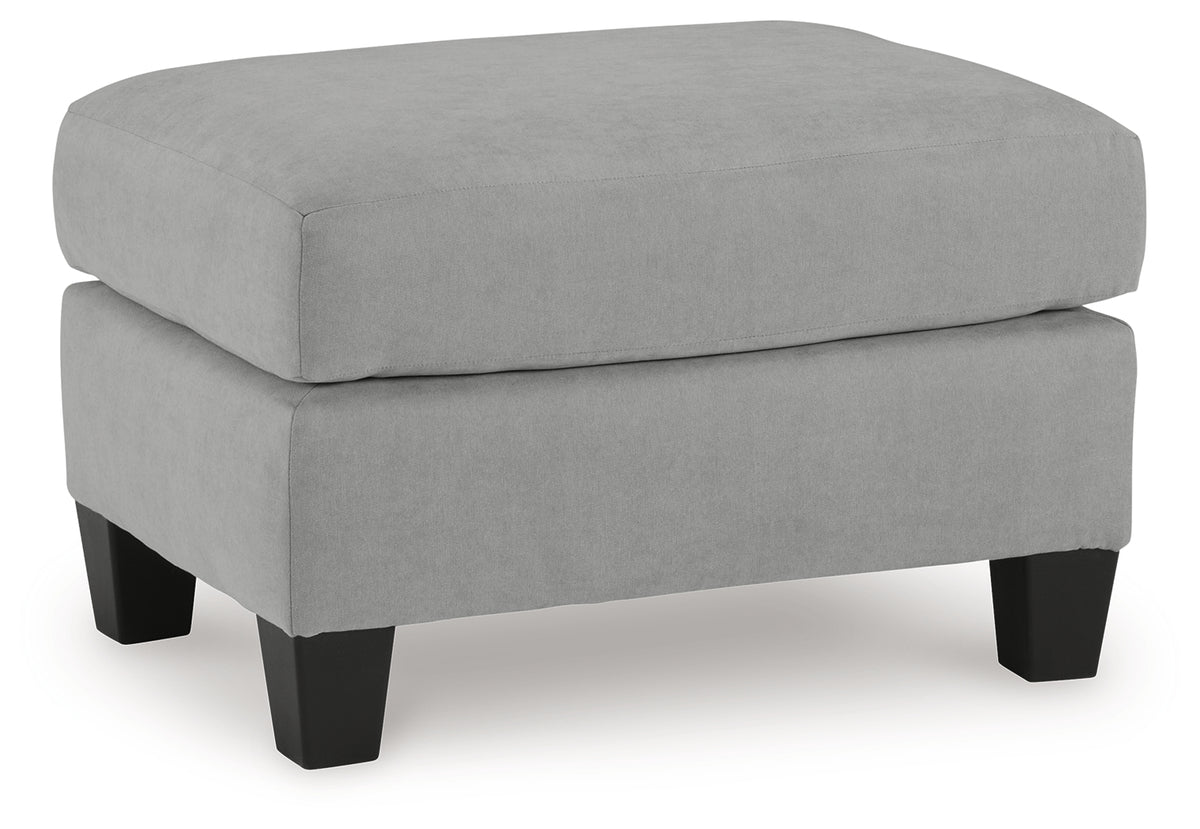 Adlai Shadow Ottoman head-on view