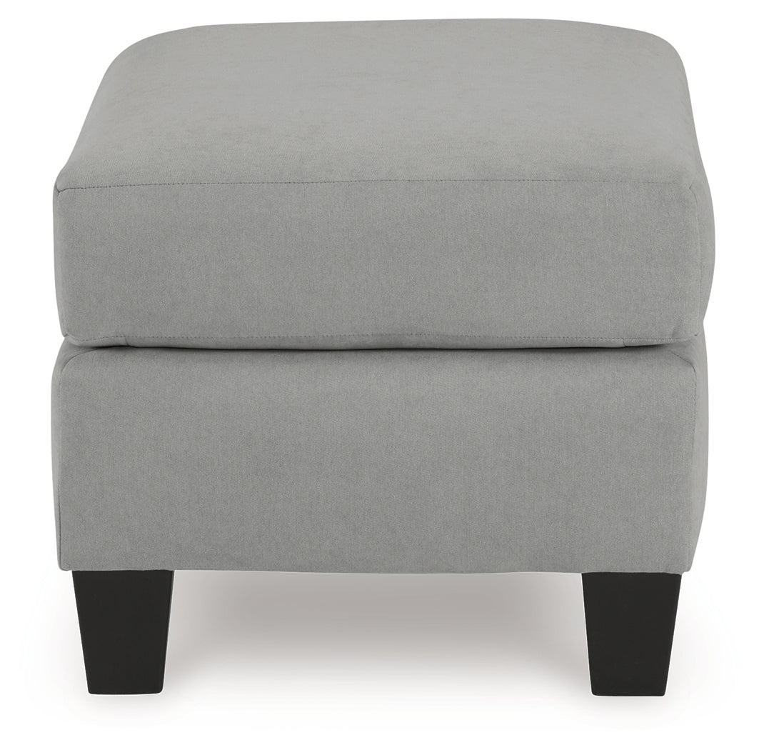 side view of Adlai Shadow Chair upholstery and legs