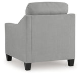 Adlai Shadow Chenille Chair back view