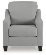 Adlai Shadow Chenille Chair head-on front view