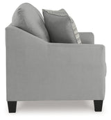 angle view of chair from front showing design details