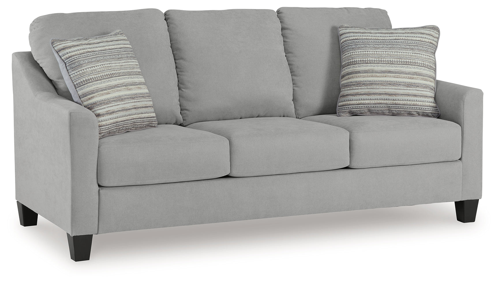 Side view of Adlai Shadow Chenille sofa