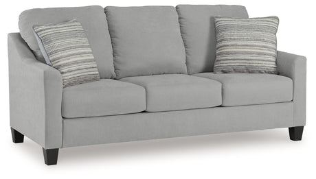 Side view of Adlai Shadow Chenille sofa