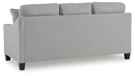 Adlai Shadow Chenille Queen Sofa Sleeper back view