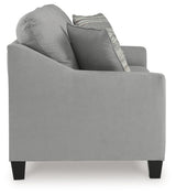 side view of sofa and loveseat together