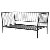 Matte black metal slats on Richland twin daybed