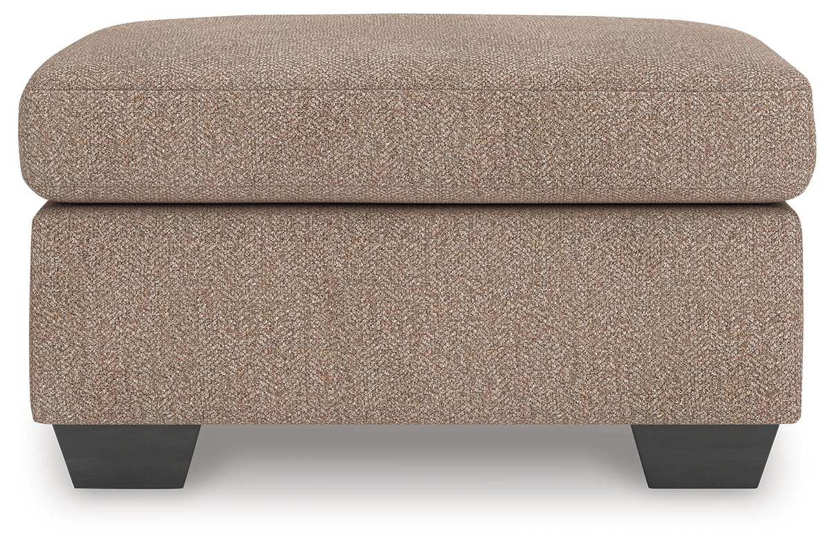 Triston-Peaks Ottoman front view with visible cushion detail