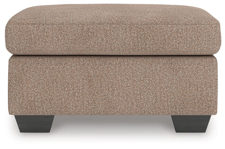 Triston-Peaks Ottoman front view with visible cushion detail
