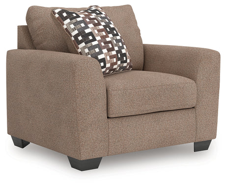 Triston-Peaks Oversized Chair angled front left view