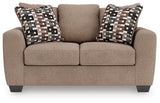 Triston-Peaks loveseat head-on front view