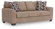 Triston-Peaks Suede Chenille Sofa front angle view