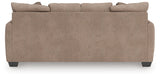 Triston-Peaks Suede Chenille Sofa back view
