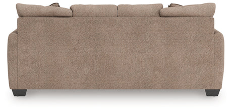 Triston-Peaks Suede Chenille Sofa back view