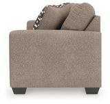 Triston-Peaks Suede Chenille Sofa alternate side view