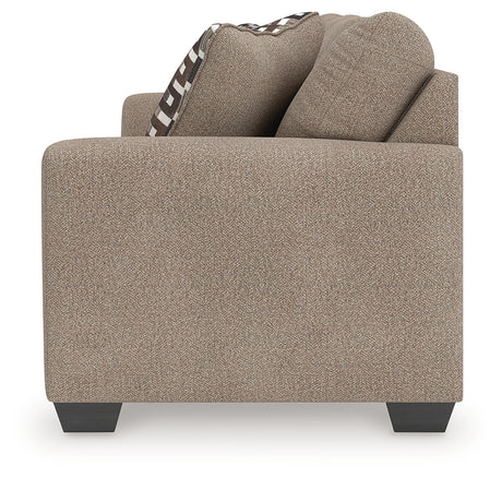 Triston-Peaks Suede Chenille Sofa alternate side view