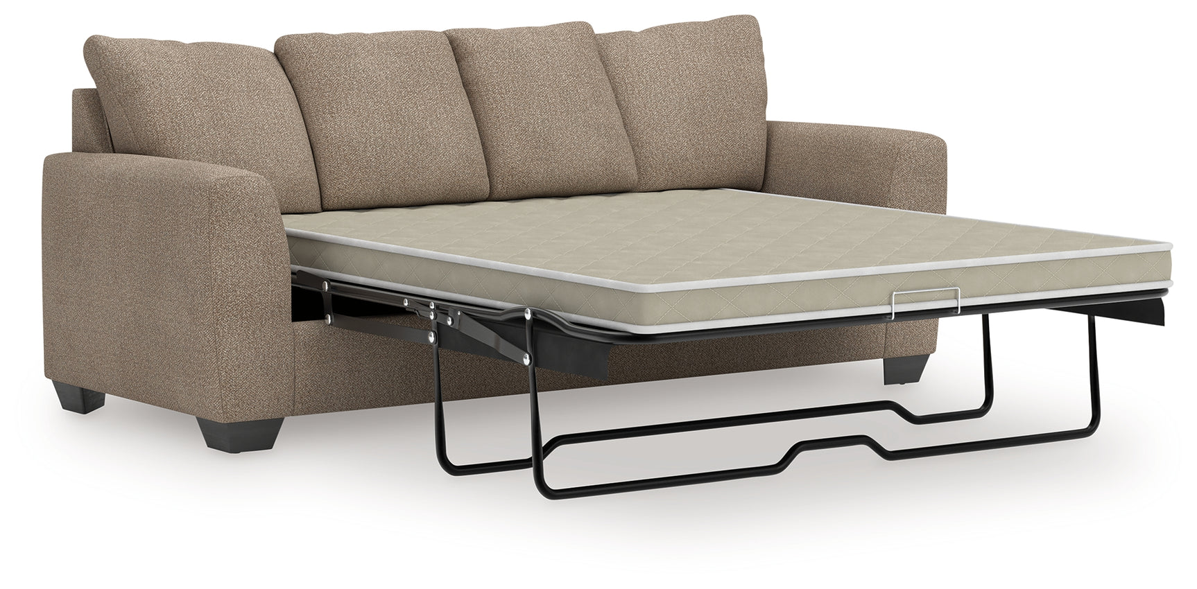 Triston-Peaks Sofa Sleeper open showing mattress