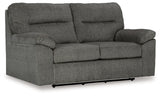 Bindura Glider Loveseat angled side view