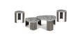 Gray and Brown Extendable Coffee Table and End Table Set — product view