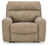 Next-Gen Durapella Sand Microfiber Power Recliner — front view