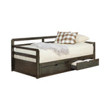 Close-up of storage drawers on Sorrento Twin XL Daybed
