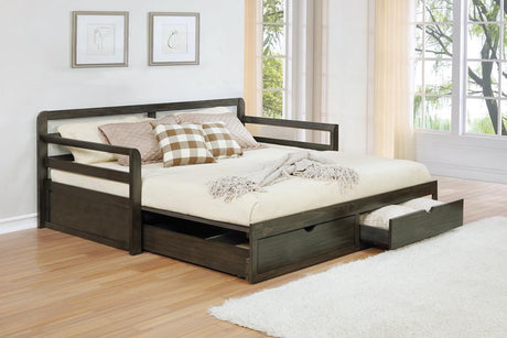 Sorrento Twin XL Daybed showing trundle extended