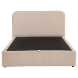 Gas-lift pull strap at foot of Anders platform bed