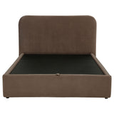 Lift-top storage compartment of Anders Upholstered Platform Bed