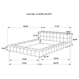 Trinity platform bed shown in bedroom setting