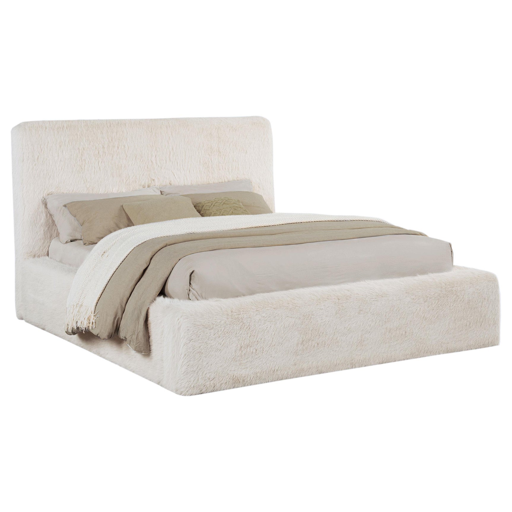 Padded headboard detail on Rebecca Eastern King Bed
